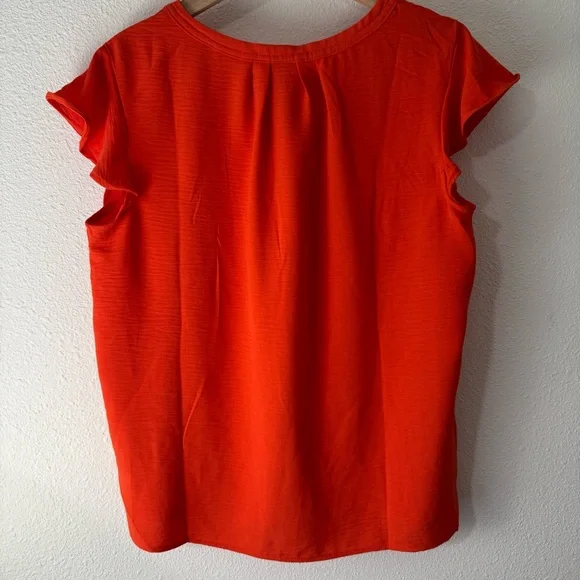 NWT Calvin Klein Orange Suit Blouse - Picture 4 of 4